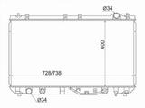 Радиатор охлаждения двигателя за 26 700 тг. в Талдыкорган