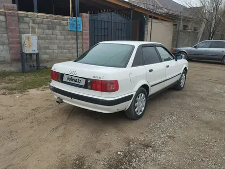 Audi 80 1993 года за 1 350 000 тг. в Тараз – фото 4