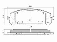 Колодки тормозные передние за 18 300 тг. в Астана