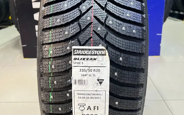Bridgestone 2026 Blizzak Spike-03 235/50 R20 104T XLүшін107 000 тг. в Алматы