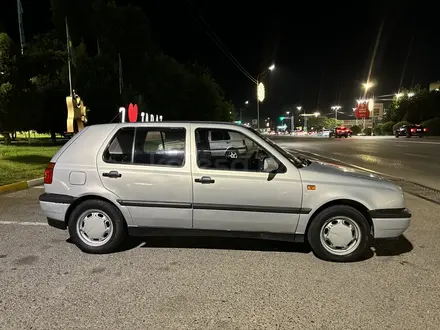 Volkswagen Golf 1993 года за 1 800 000 тг. в Тараз – фото 6