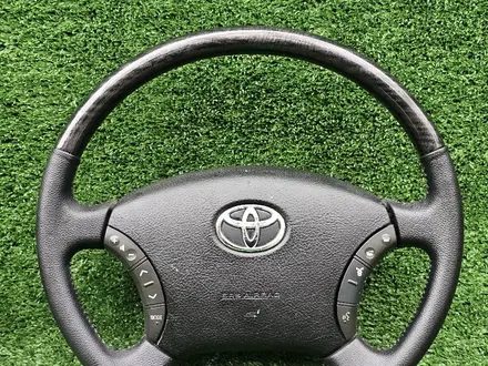 Руль Toyota дерево (косточка) с Airbag Prado 120/Camry/Alphard за 45 000 тг. в Алматы – фото 3
