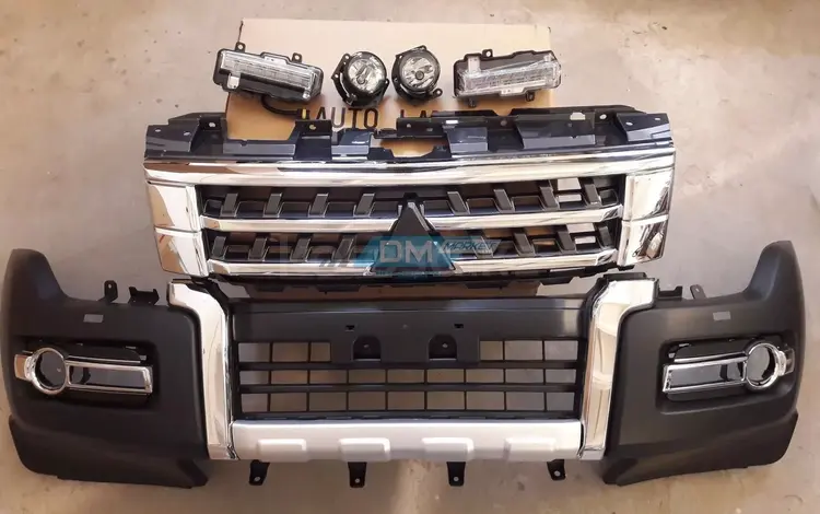 Бампер передний в сборе на Mitsubishi Pajero 4 2007-2023 г. Рестайлинг комп за 300 000 тг. в Алматы