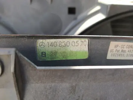 Радиатор кондиционера + электровентилятор W140 за 60 000 тг. в Алматы – фото 3