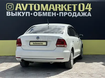 Volkswagen Polo 2016 года за 6 090 000 тг. в Актобе – фото 5