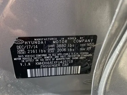 Hyundai Elantra 2015 года за 4 200 000 тг. в Атырау – фото 14