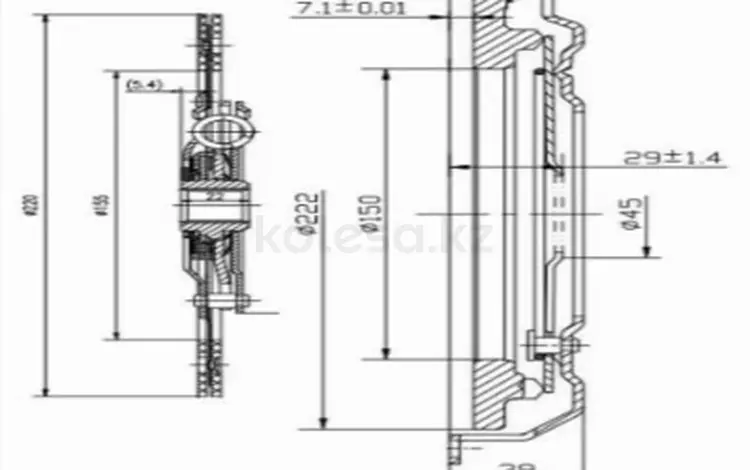 Комплект сцепления 1,6үшін20 650 тг. в Шымкент