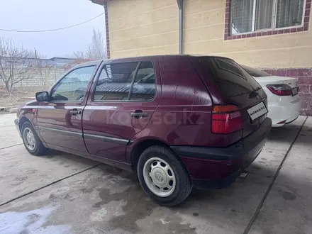 Volkswagen Golf 1996 года за 1 600 000 тг. в Тараз – фото 3