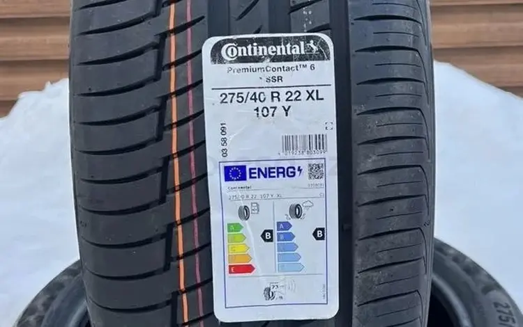 Continental Premium Contact 6 SSR 275/40 R22 107 Y 315/35 R22 111Y за 350 000 тг. в Астана
