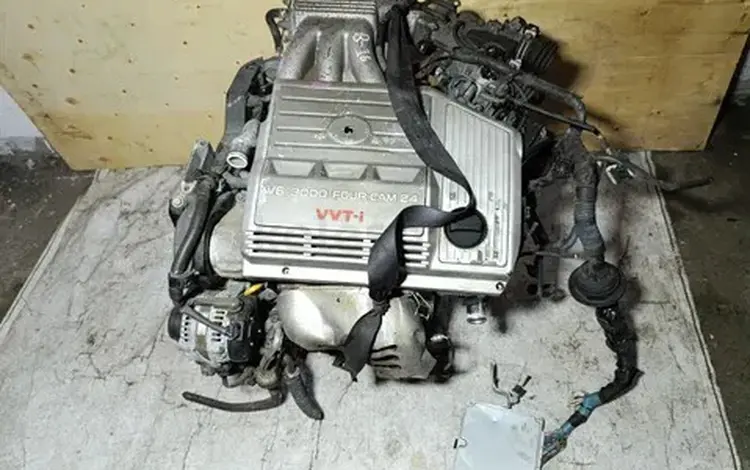 Двигатель АКПП автомат Двигатель рх300 1мз 1MZ-FE RX300 за 400 000 тг. в Алматы