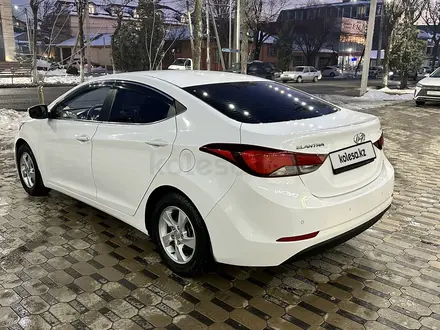 Hyundai Elantra 2014 года за 7 200 000 тг. в Шымкент – фото 3