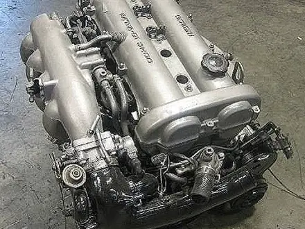 Мазда Mazda двигатель в сборе с коробкой двс акпп за 130 000 тг. в Шымкент – фото 3