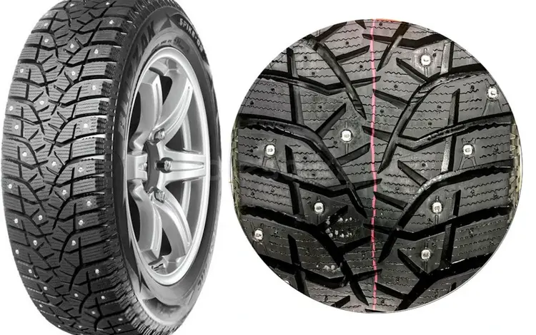 215/55R18 Bridgestone Spike 02 (шип) за 90 000 тг. в Алматы