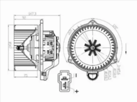 Мотор отопителя салона за 16 250 тг. в Астана