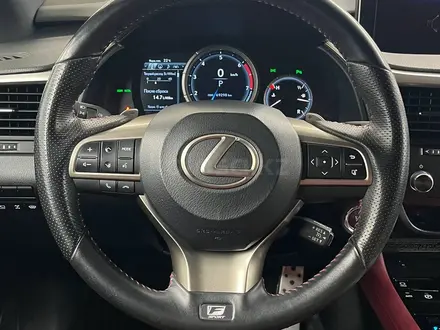 Lexus RX 300 F Sport+ 2018 года за 18 500 000 тг. в Алматы – фото 12