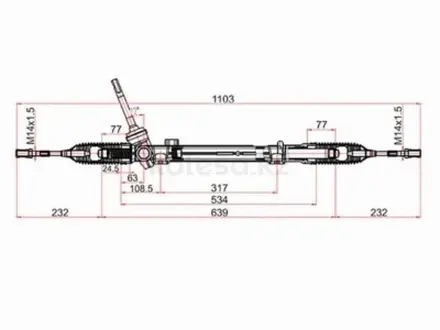 Рейка рулевая LHD за 33 250 тг. в Караганда