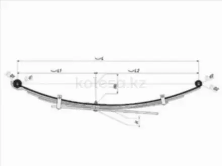 Коренной лист рессоры за 29 550 тг. в Алматы