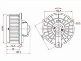 Моторчик печки. Мотор отопителя салона (Левый руль) за 13 250 тг. в Кокшетау