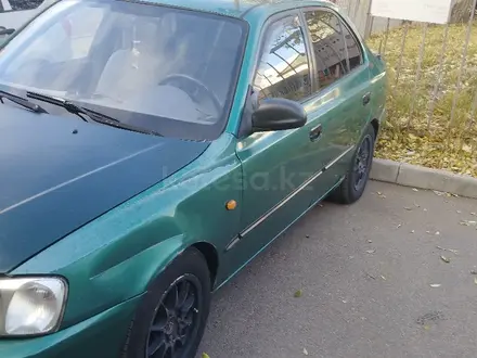 Hyundai Accent 2001 года за 1 650 000 тг. в Астана – фото 4