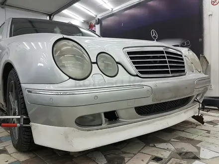 Тюнинг накладка на бампер Brabus для w210 Mercedes Benz рестайл за 35 000 тг. в Алматы – фото 3