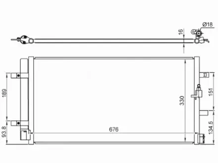 Радиатор кондиционера за 22 800 тг. в Шымкент