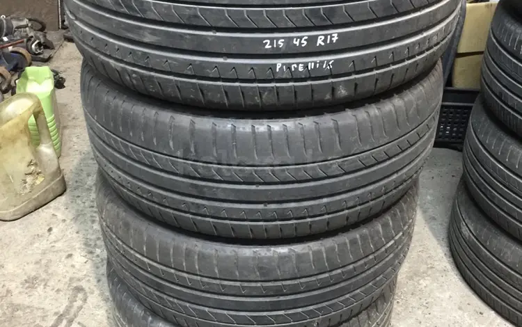 Резина летняя 215/45 r17 Pirelli, из Японииүшін90 000 тг. в Алматы