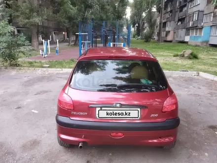 Peugeot 206 2003 года за 1 500 000 тг. в Алматы – фото 5