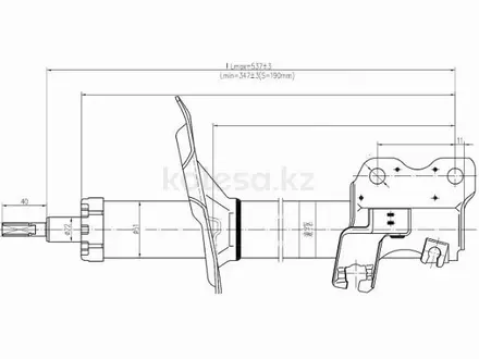 Стойка передняя LH за 25 650 тг. в Шымкент