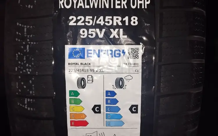 225/45R18 Royal Black Royal Winter UHP за 30 500 тг. в Алматы
