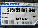 215/55R17. Toyo Garit GIZүшін55 600 тг. в Шымкент