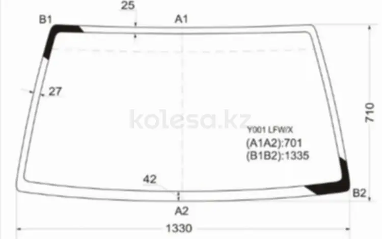 Стекло лобовоеfor15 200 тг. в Астана