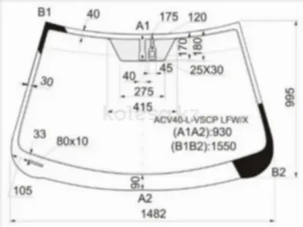 Стекло лобовое + дд TOYOTA CAMRY 06-11 за 25 250 тг. в Павлодар