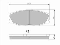 Колодки тормозные передниеfor3 900 тг. в Астана