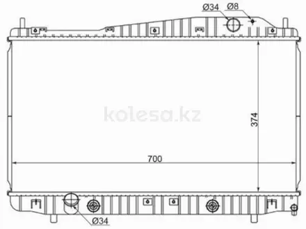 Радиатор двигателя за 46 400 тг. в Алматы