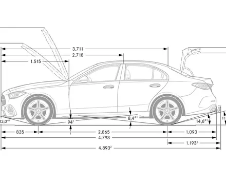 Mercedes-Benz C 200 AMG Line 2025 года за 43 298 000 тг. в Алматы – фото 11