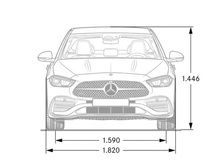 Mercedes-Benz C 200 AMG Line 2025 года за 43 298 000 тг. в Алматы – фото 12