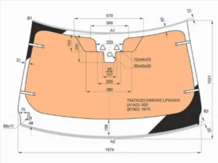 Стекло лобовое с полным обогревомүшін123 900 тг. в Астана