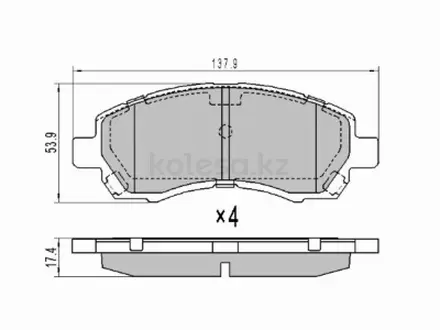 Колодки тормозные за 5 150 тг. в Астана