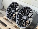 R19 8, 5J ET35 5X112 66.6 SATIN BLACK за 440 000 тг. в Алматы – фото 2