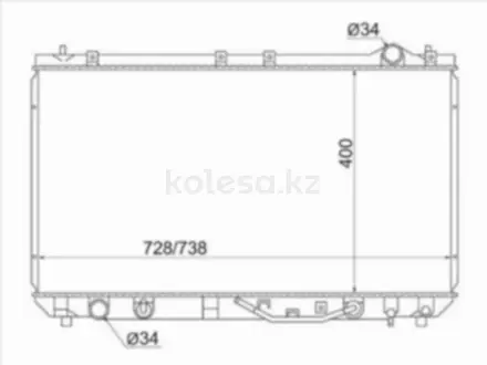 Радиатор охлаждения двигателя основной за 26 250 тг. в Павлодар