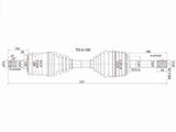 Привод в сборе передний за 58 800 тг. в Талдыкорган