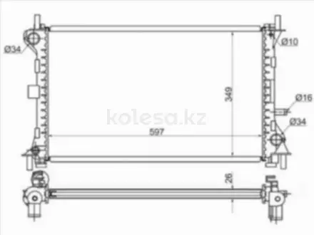 Радиатор за 26 550 тг. в Шымкент