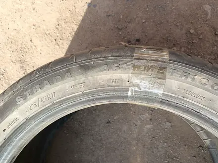 ОДНА шина 225/45 R17 — "Viatti Strada Asimmetrico" (Россия), летн за 18 000 тг. в Астана – фото 4