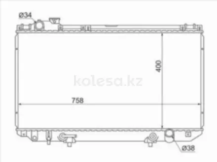 Радиатор двигателя за 33 050 тг. в Шымкент