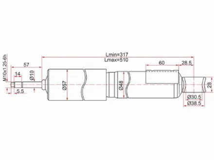 Амортизатор задний за 8 550 тг. в Павлодар