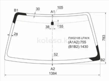 Стекло лобовое за 23 800 тг. в Астана
