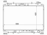 Радиатор охлаждения двигателя за 35 100 тг. в Караганда