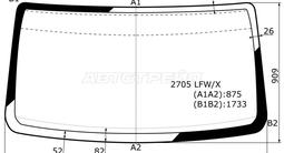 Стекло лобовое ГАЗ Баргузин 96 —/Валдай 96 за 27 000 тг. в Павлодар