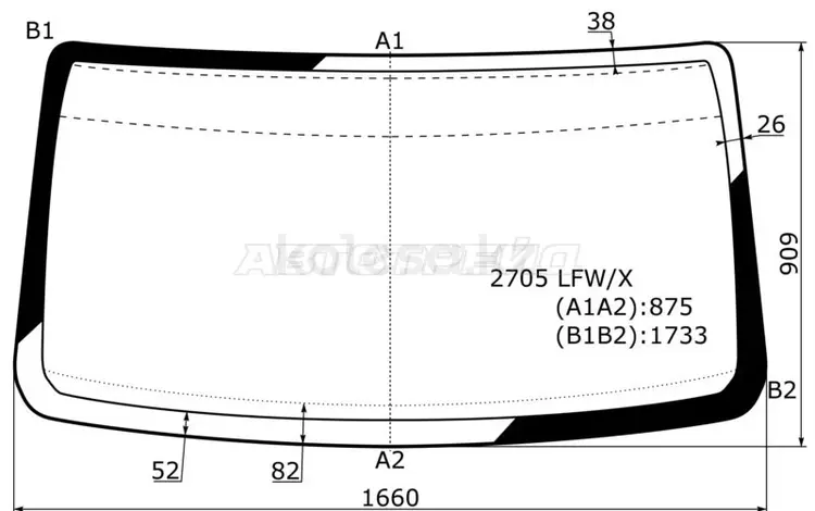 Стекло лобовое ГАЗ Баргузин 96 —/Валдай 96 за 27 000 тг. в Павлодар