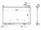 Радиатор охлаждения двигателя за 41 250 тг. в Караганда